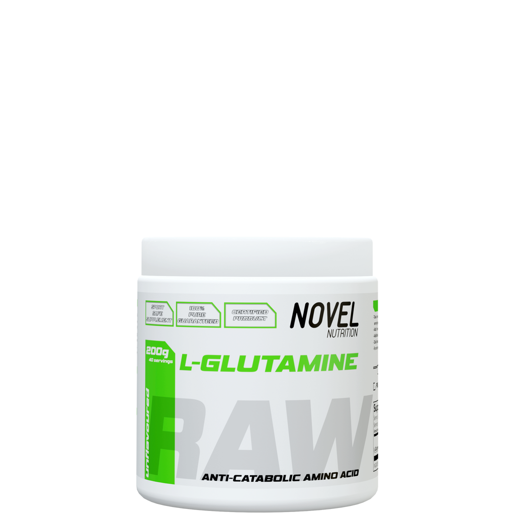 RAW L-GLUTAMINE NET WEIGHT = 200g